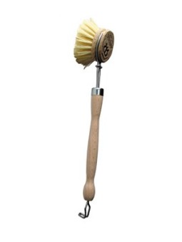 Brosse vaisselle Hêtre et fibre d'Agave 100g Droguerie Ecologique
