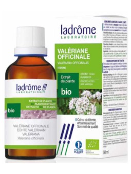 Extrait de plantes fraîches Valériane bio 50ml Ladrome sommeil relaxation