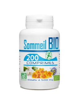 Sommeil bio 200 comprimés - GPH Diffusion escholtzia, aubépine et passiflore Herboristerie de paris