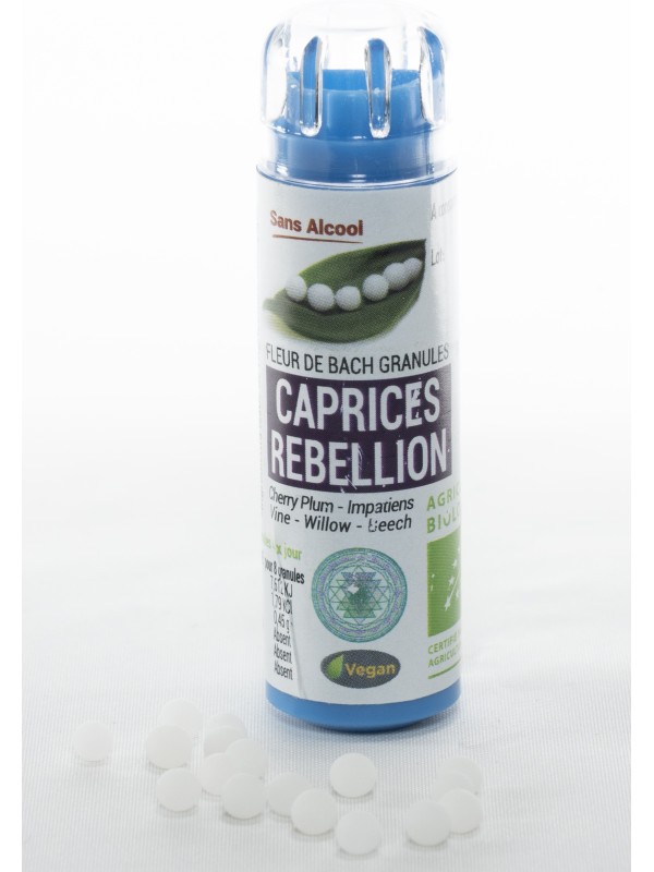 Complexe Fleurs de bach Agitation et Rebellion 130 granules Kosmeo