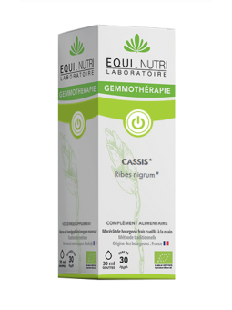Cassis bourgeons bio Flacon compte gouttes 30ml Equi - Nutri Herboristerie de paris gemmothérapie