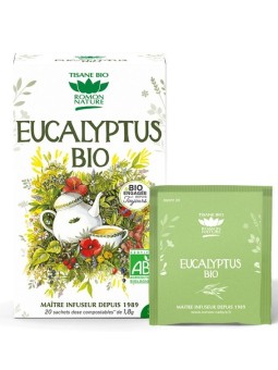 Tisane Eucalyptus bio 20 sachets Romon Nature emolliant antiseptique balsamique Herboristerie de paris