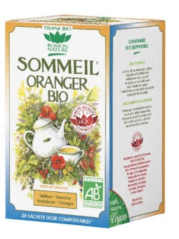 Tisane Sommeil Oranger 20 sachets 32g Romon Nature sérénité et anti stress sommeil réparateur Herboristerie de paris