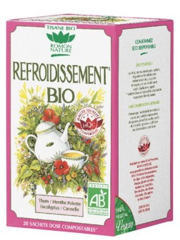 Tisane Refroidissement bio 20 sachets 36g Romon Nature cannelle Herboristerie de paris