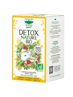 Tisane complexe Détox 20 sachets 32g Romon Nature draineur detox Herboristerie de paris