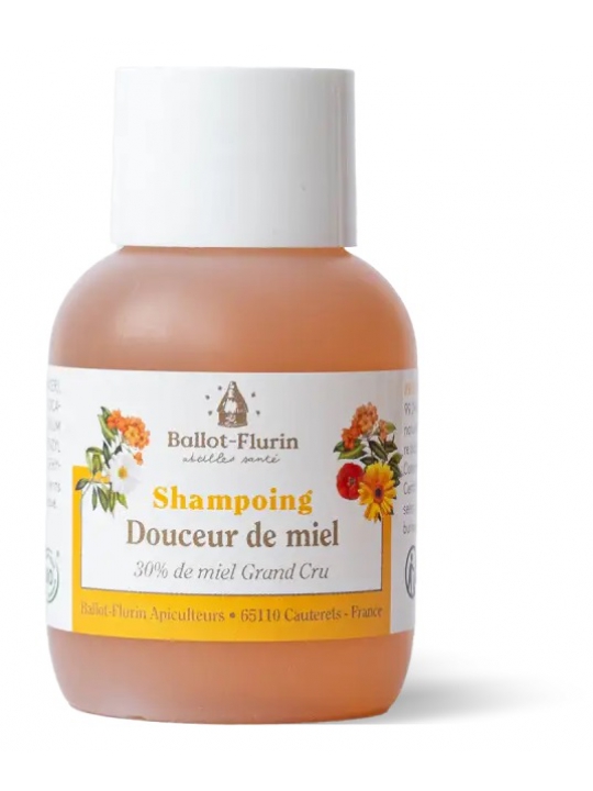 Shampoing douceur de miel 30% de miel Grand cru 50ml Ballot Flurin Herboristerie de paris