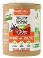 Curcuma + Pipérine Bio 200 gélules Nat et Form articulations Herboristerie de paris