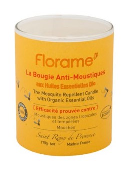 Bougie anti moustiques et mouches 170g Florame