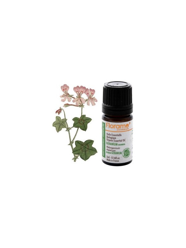Huile essentielle bio Géranium Bourbon Florame