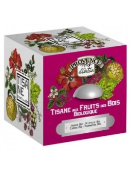 Tisane Be Cube Fruits des bois bio 24 sachets 60g boite métal Provence D Antan