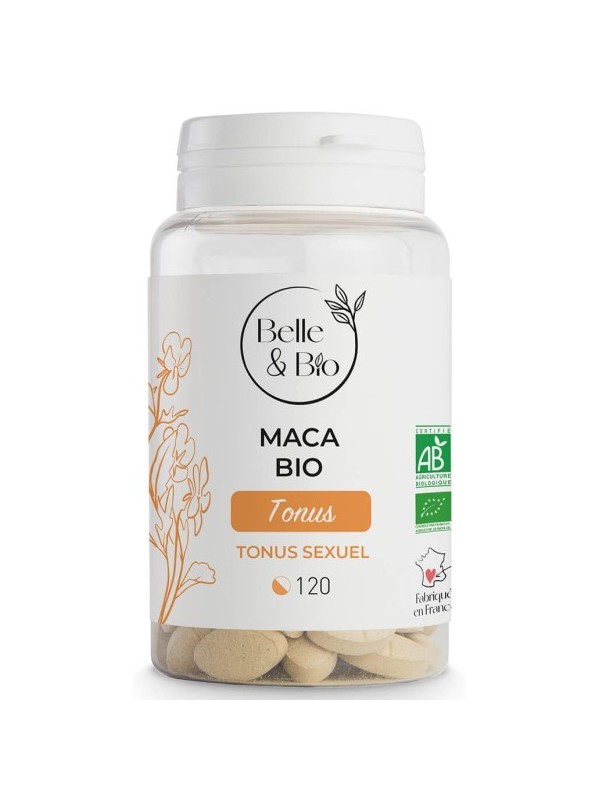 Maca bio 120 comprimés Belle et Bio performances physiques Herboristerie de paris