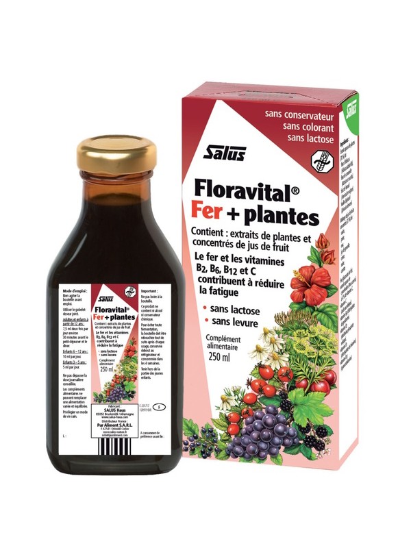 Floradix Floravital, Déficit en fer 250ml