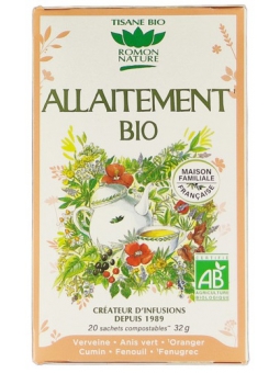 Tisane Allaitement 20 sachets Romon Nature jeune maman Herboristerie de paris