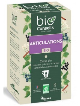 Infusion Articulations bio 20 sachets filtre Bio Conseils herboristerie de paris