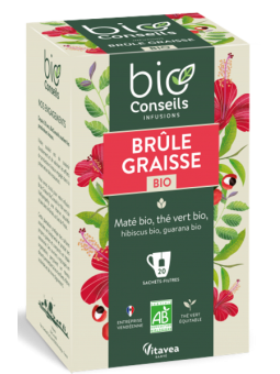 Infusion Brûle-Graisse bio 20 sachets filtre Bio Conseils herboristerie de paris