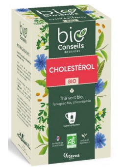 Infusion Meilleur taux bio 20 sachets filtre Bio Conseils - cholesterol herboristerie de paris