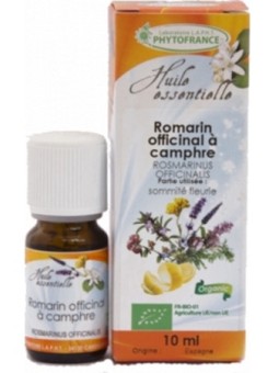 Huile essentielle de Romarin à Camphre Bio 10 ml Phytofrance Herboristerie de paris
