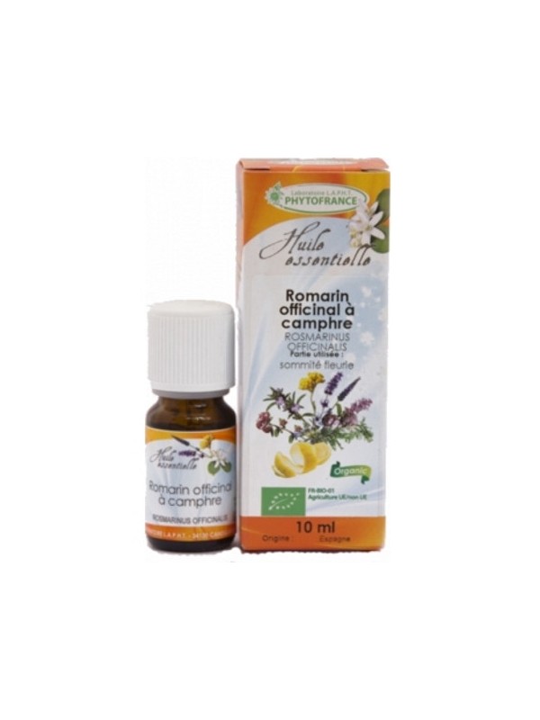 Huile essentielle de Romarin à Camphre Bio 10 ml Phytofrance Herboristerie de paris