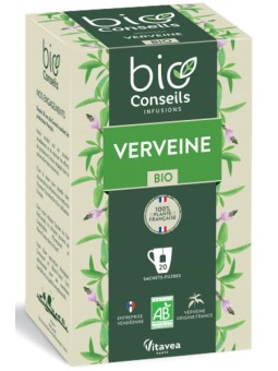 Infusion Verveine bio 20 sachets filtre Bio Conseils Herboristerie de paris calme et sérénité