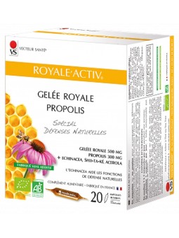 Royale'activ 20 ampoules de 10 ml Vecteur Santé Herboristerie de paris défenses immunitaires