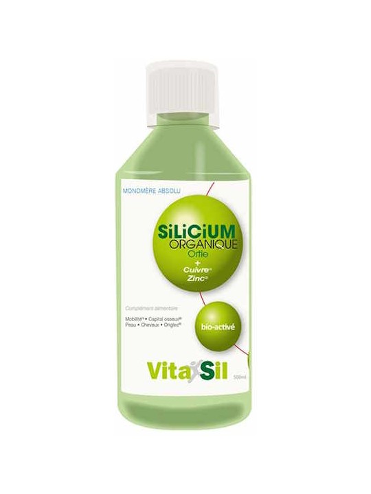 Silicium Organique 500 ml vitasil Herboristerie de paris nouvelle formule ortie cuivre zinc