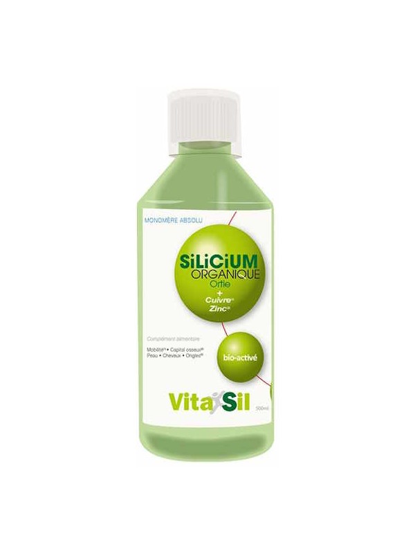 Silicium Organique 500 ml vitasil Herboristerie de paris nouvelle formule ortie cuivre zinc
