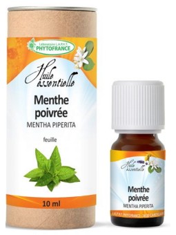 Huile essentielle de Menthe Poivrée bio 10 ml Phytofrance Herboristerie de paris digestion intestins