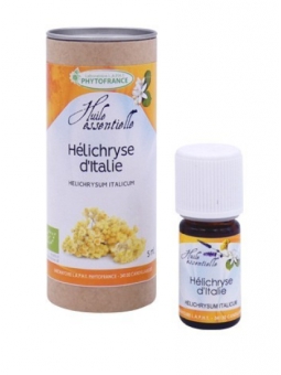 Huile essentielle HELICHRYSE ITALIENNE BIO 5ml phytofrance Herboristerie de paris immortelle