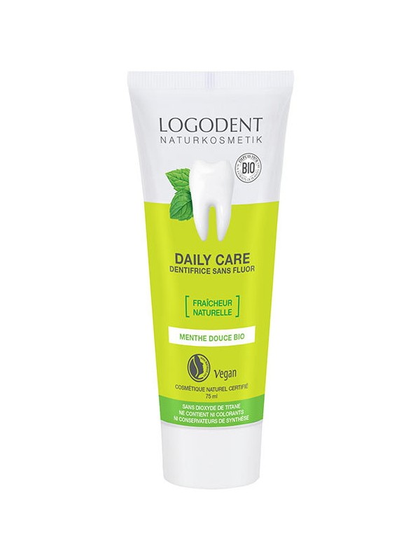 Daily Care dentifrice à la Menthe 75ml Logona Herboristerie de paris