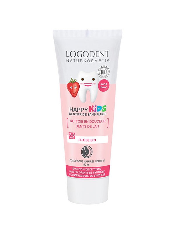 Dentifrice Kids Arôme fraise 50ml Logona