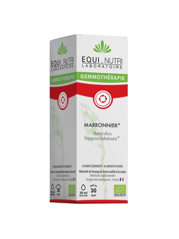 Marronnier bio Flacon compte gouttes 30ml Equi - Nutri circulatoire hemorroides Herboristerie de paris