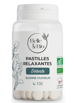 100 Pastilles Relaxation aux Huiles essentielles Belle et Bio sommeil et relaxation escholtzia Herboristerie de paris