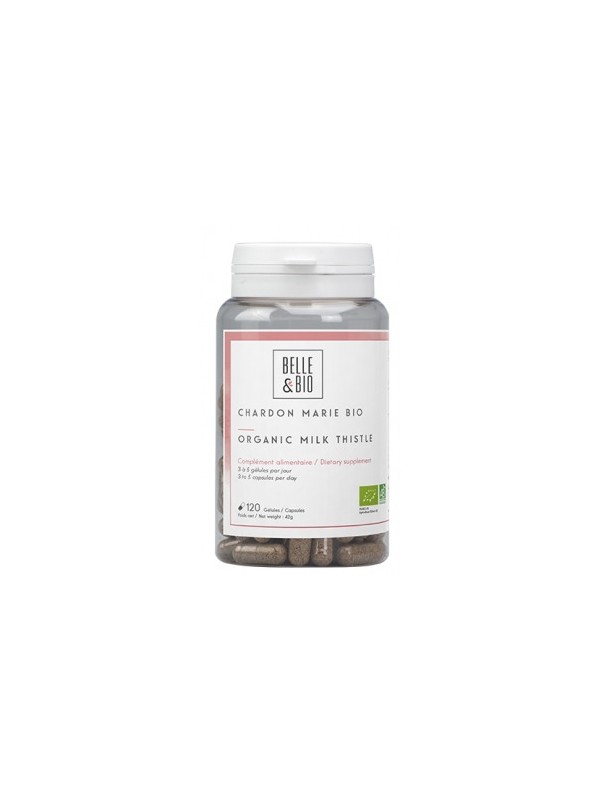 Chardon marie bio 120 gélules Belle et Bio silymarine Herboristerie de paris santé hépatique
