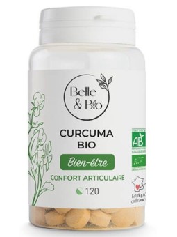 Curcuma piperine Bio 120 comprimés Belle et Bio Herboristerie de paris santé articulaire