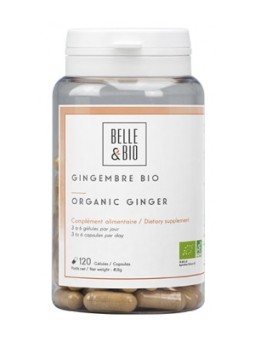 Gingembre bio 120 gélules Belle et Bio aide les défenses immunitaires Herboristerie de paris