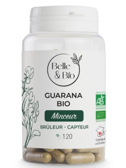 Guarana bio 120 gélules Belle et Bio maintien du métabolisme lipidique et énergétique Herboristerie de paris