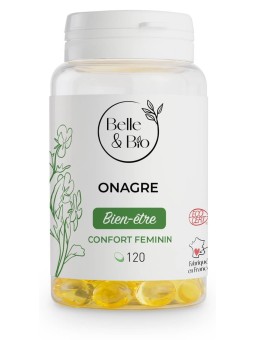 Huile Onagre bio 120 capsules Belle et Bio Oméga 6 cycle menstruel Herboristerie de paris