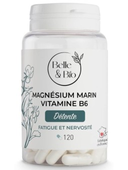Magnésium Marin Vitamine B6 120 gélules Belle et Bio Herboristerie de paris fonctions psychologiques normales