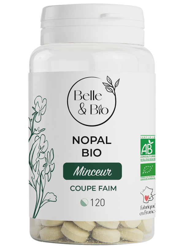 Nopal bio 120 comprimés Belle et Bio Opuntia ficus indica effet satiété Herboristerie de paris