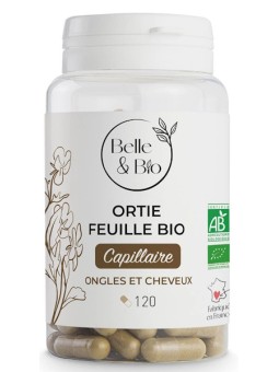 Ortie feuilles bio 120 gélules Belle et Bio Herboristerie de Paris énergie vitalité articulations silicium