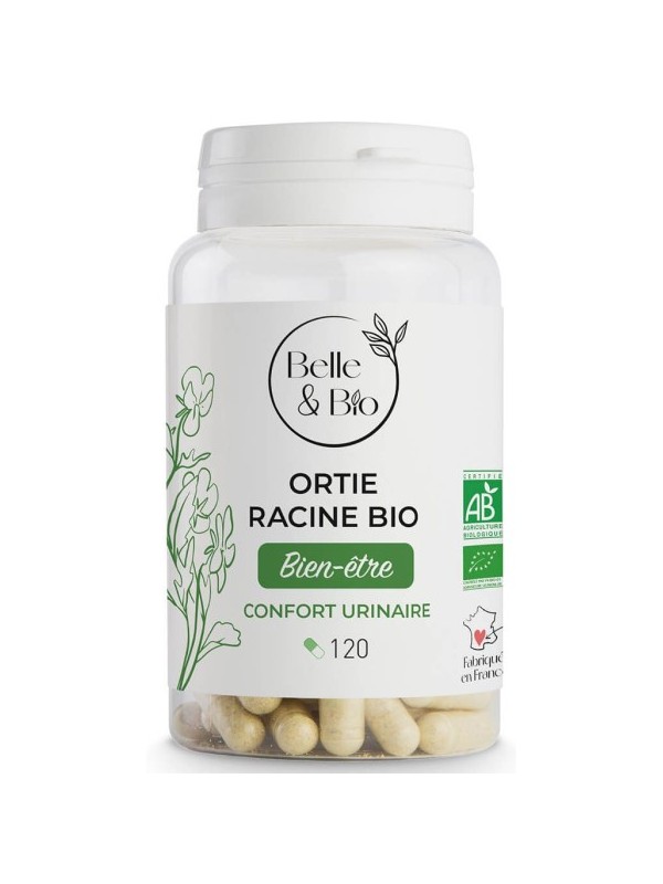 Ortie racine bio 120 gélules Belle et Bio santé de la prostate Herboristerie de Paris