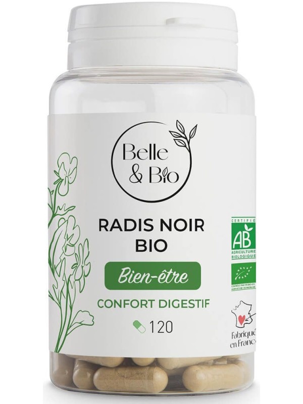 Radis noir bio 120 gélules Belle et Bio Herboristerie de paris
