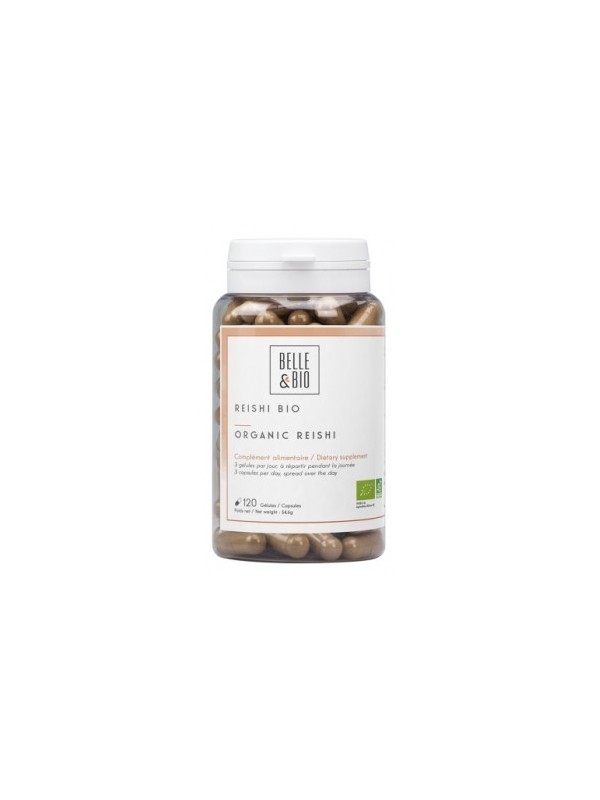 Reishi bio 120 gélules Belle et Bio champignon chinois Herboristerie de paris