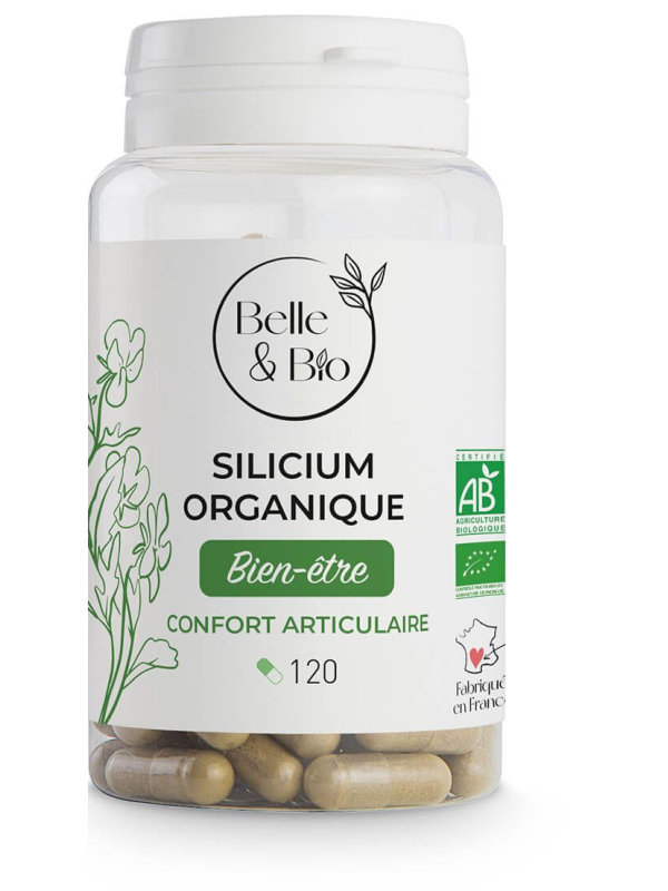 Silicium organique 120 gélules Belle et Bio Herboristerie de paris articulaire bambou ortie
