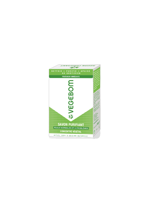 Savon purifiant du Dr Miot 100 gr Vegebom hygiène et pureté Herboristerie de paris