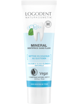 Pâte Dentifrice Minéral Logodent 75 ml Logona hygiène dentaire Herboristerie de paris