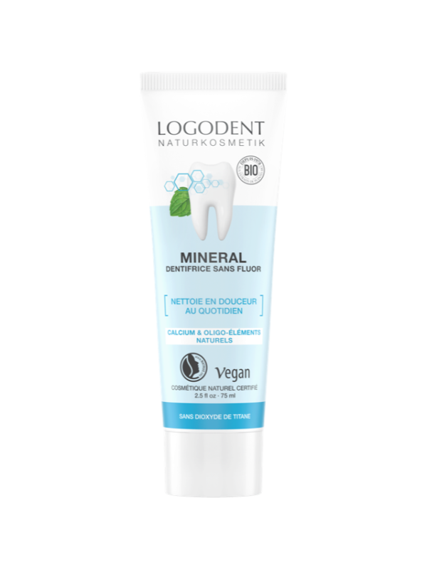 Pâte Dentifrice Minéral Logodent 75 ml Logona hygiène dentaire Herboristerie de paris