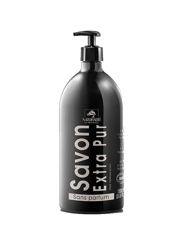 Naturado Savon liquide neutre 1 litre huile de coco Herboristerie de paris