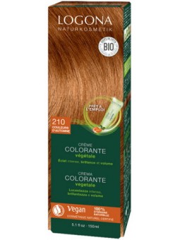 Crème colorante Couleurs d'Automne 210 cheveux chatains 150 ml Logona coloration capillaire Herboristerie de paris