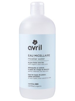 Lotion micellaire Aloe Vera Ginkgo 500 ml Avril Beauté eau micellaire Herboristerie de paris